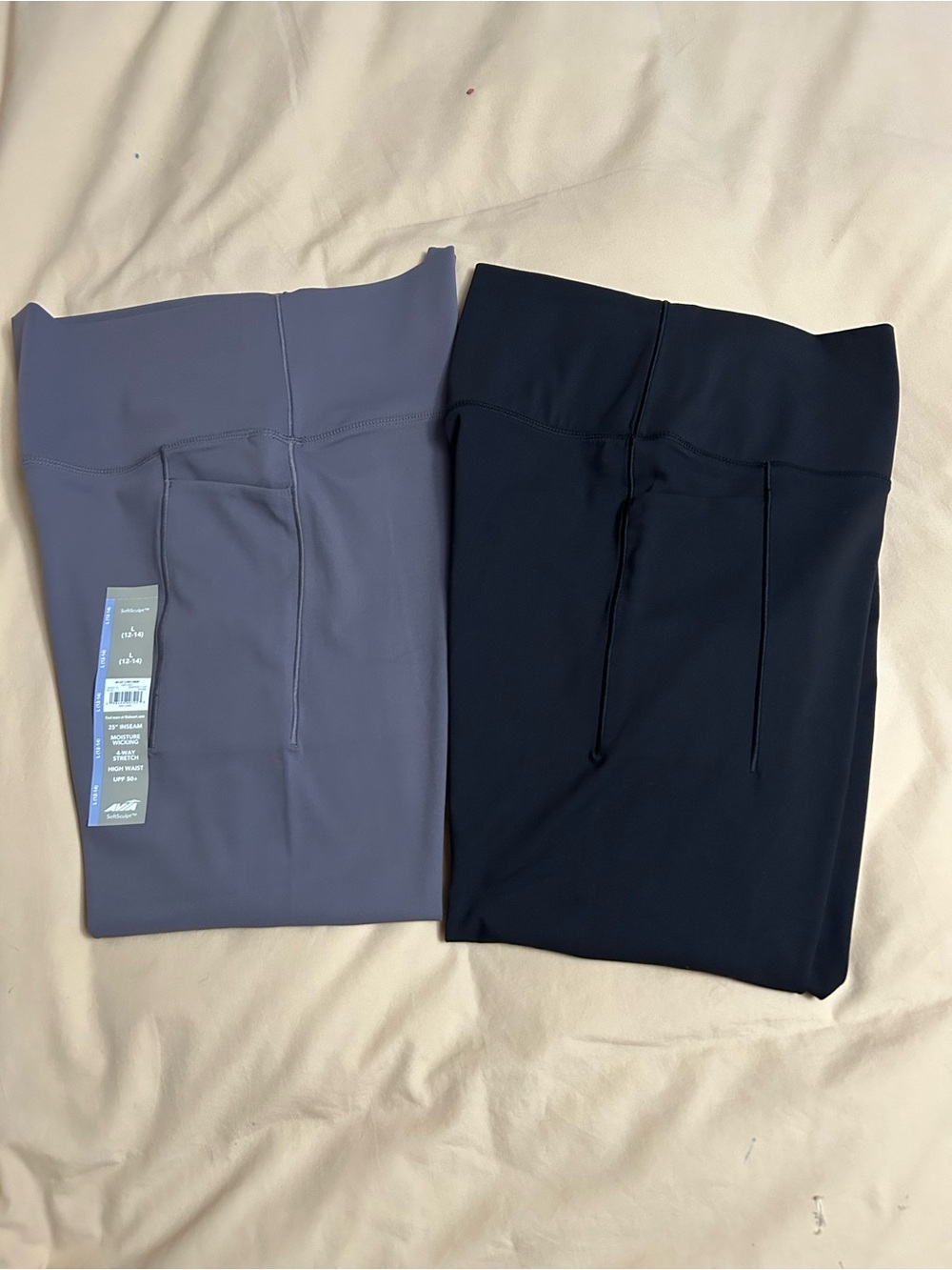 2 pr. Avia Soft Sculpt Women's cropped leggings. Sz. L
